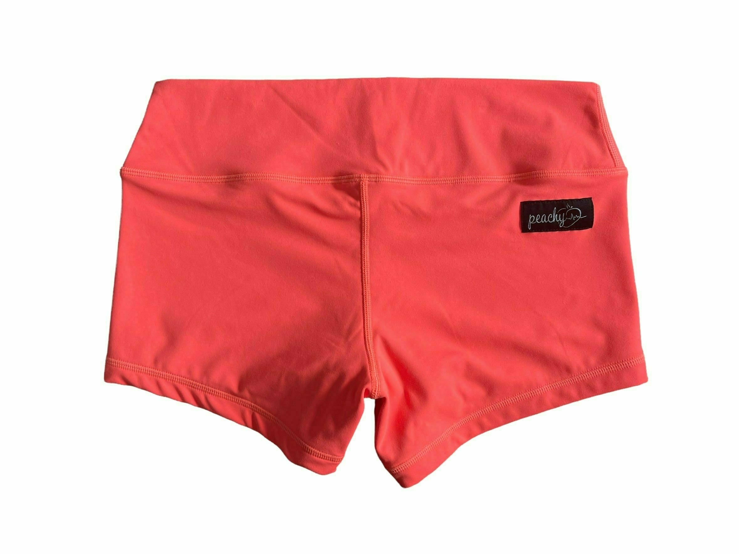 Neon Orange Coral Shorts - FINAL SALE